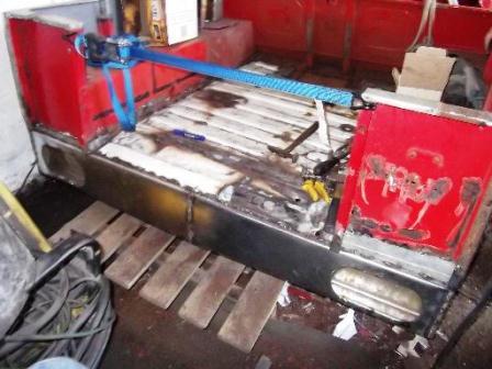 Fabrication commences at the back end Fabrication commences at the back end