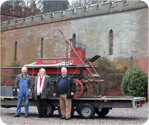 The Rossie Priory Pump Ready For Its First Motorised Journey - Image by Rory Mack Hadley Simpkin & Lott Manual Fire Pump