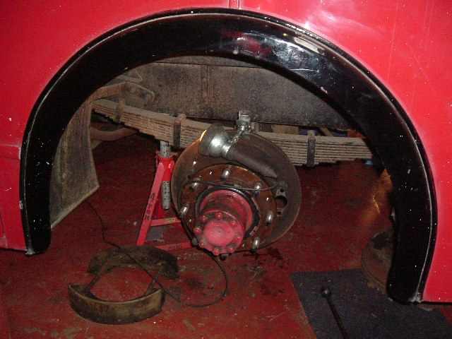 Rear Brakes Stripped Down