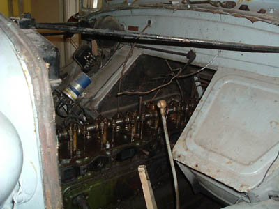 Exhaust Manifold Studs Replaced. Rocker Cover Removed