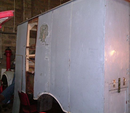 Nearside Panel and Support Being Replaced